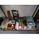 ORIENTAL TEA SET (BOXED), AND OTHER VARIOUS ORIENTAL ITEMS TO INCLUDE; FANS, CHOP STICKS, BOWLS