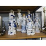 SEVEN MODERN CONTINENTAL PORCELAIN FIGURES OF LLADRO/NAO TYPE (7)