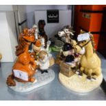 SIX MODERN ROYAL DOULTON 'THELWELL' HUMOROUS FIGURINES (6)