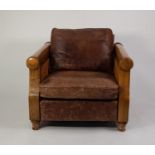 MODERN THREE PIECE DOUBLE CANED BERGERE SUITE, comprising: TWO SEATER SETTEE and PAIR OF EASY