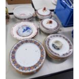 EARLY TWENTIETH CENTURY DOULTON BURSLEM 'CELLINI' PATTERN POTTERY PART DINNER SERVICE INCLUDES;