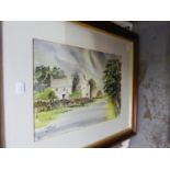 SIX WATERCOLOUR DRAWINGS Landscapes and rural scenes MARY MAC STEPHEN WILLIAMS JOYCE JOHNSON