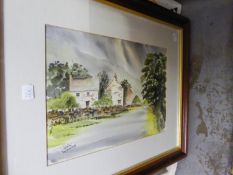 SIX WATERCOLOUR DRAWINGS Landscapes and rural scenes MARY MAC STEPHEN WILLIAMS JOYCE JOHNSON