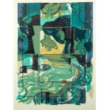 NORMAN JAQUES (1922-2014) TWO LIMITED EDITION COLOUR PRINTS Chromatic Apparition, (4/8) 28? x 19? (