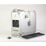 APPLE POWER MAC G4, MODEL NO.M8570, with power lead with apple pro keyboard & apple pro mouse in