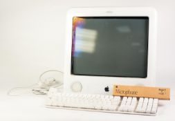 emac DESKTOP ALL IN ONE, MODEL NO. A1002, with power lead, Mac keyboard and mouse and Apple computer