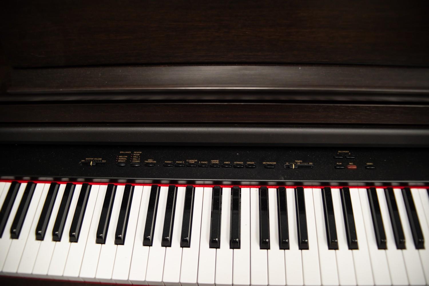 YAMAHA 'CLAVINOVA' SEVEN OCTAVE KEYBOARD, MODEL CLF-155 STEREO WITH METRONOME AND REVERB MULTI-MID - Image 5 of 7