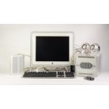 APPLE POWER MAC G4 CUBE, M7886, in box and APPLE STUDIO DISPLAY SCREEN FAMILY NO.M2454 with box,