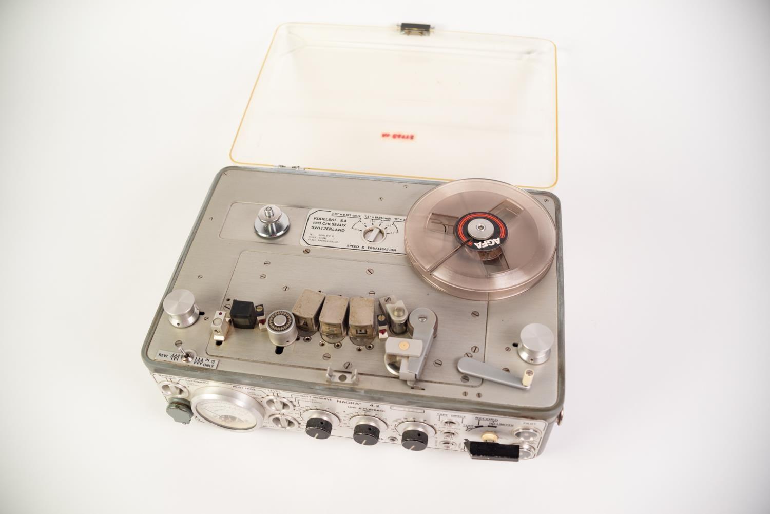 NAGRA MODEL 4.2, MONO PORTABLE REEL TO REEL RECORDER, produced late 1970s onwards, three speed, with - Image 2 of 8