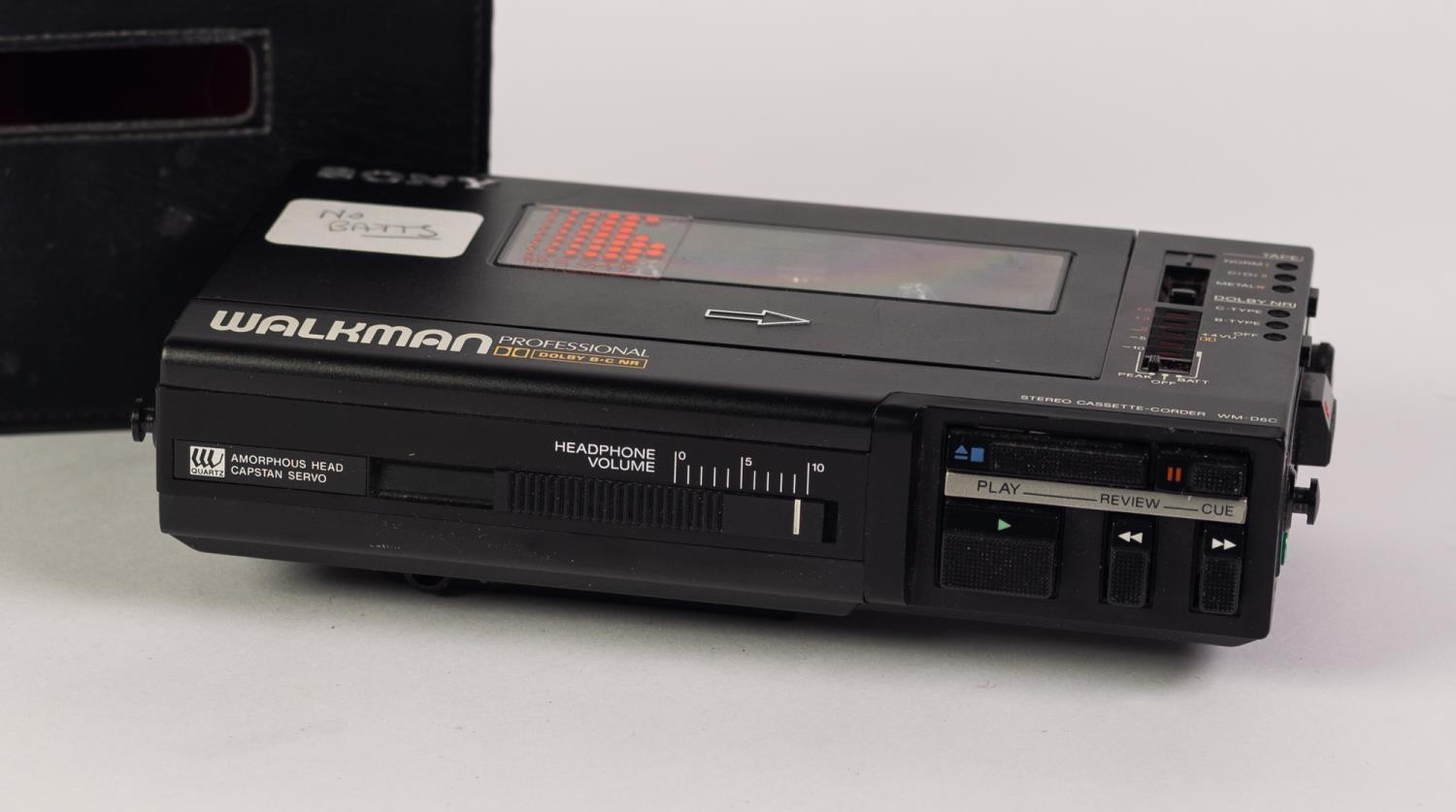 SONY WALKMAN PROFESSIONAL STEREO CASSETTE-CORDER (recorder) WM-D6C, circa 1980s, with original - Image 2 of 2