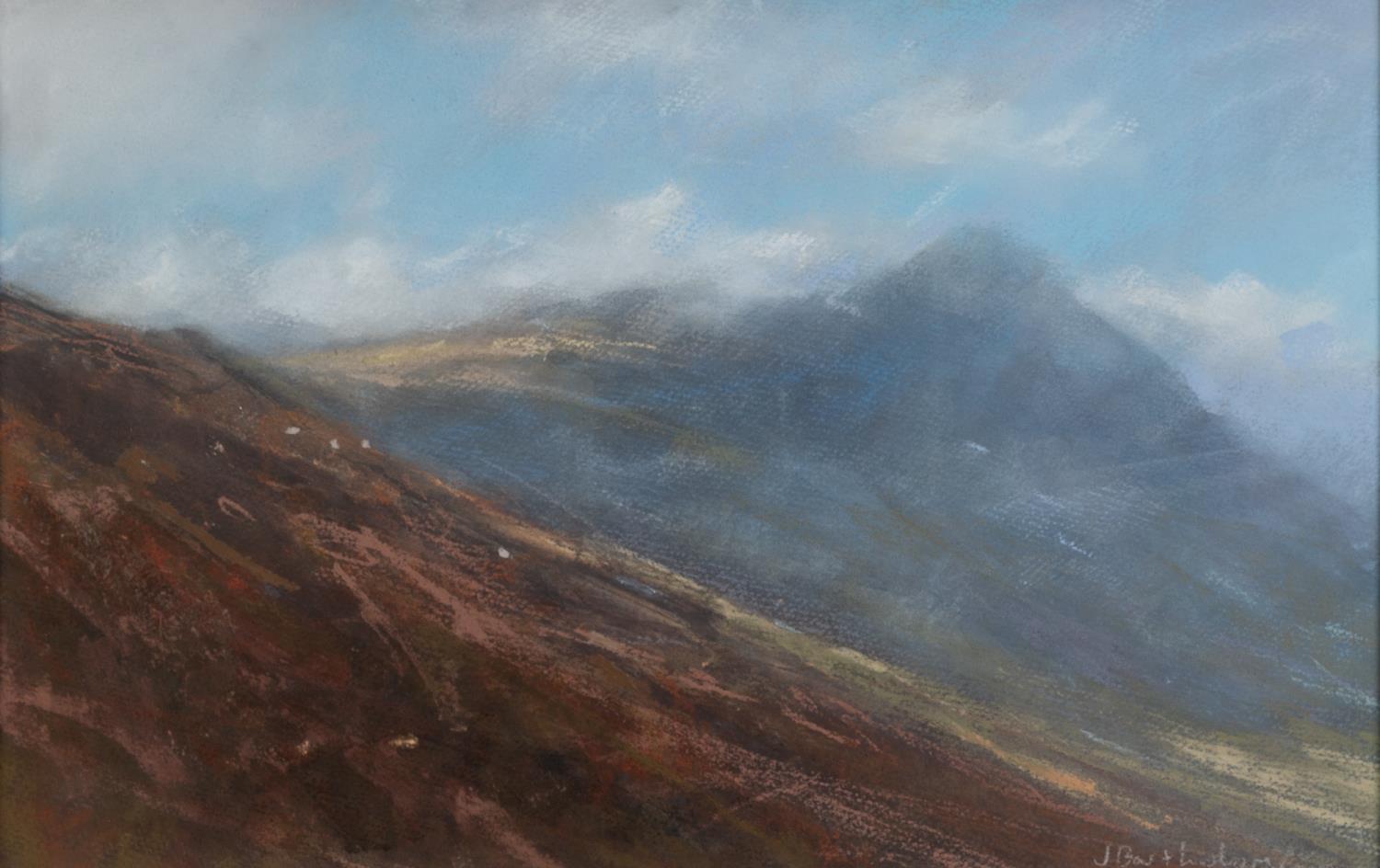 JAMES BARTHOLOMEW (b.1970) PASTEL ?Storm Clearing, Langdales, Lake District? Signed 13? x 20? (