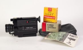 CANON 310XL SUPER 8 CINE CAMERA, with ?dummy? film cartridge, in soft black case, case a/f