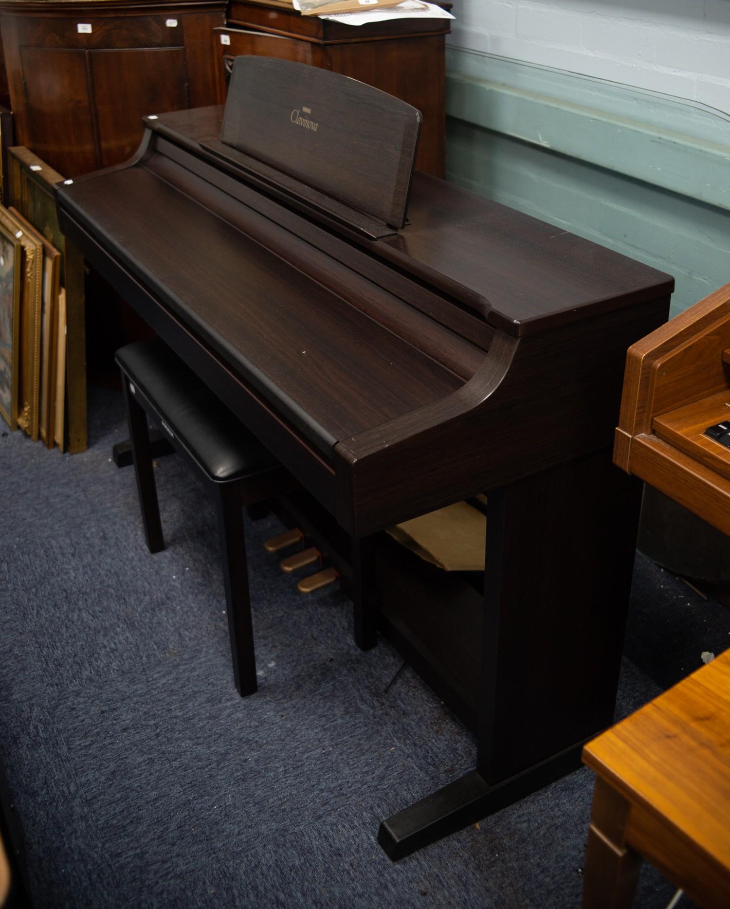YAMAHA 'CLAVINOVA' SEVEN OCTAVE KEYBOARD, MODEL CLF-155 STEREO WITH METRONOME AND REVERB MULTI-MID - Image 4 of 7
