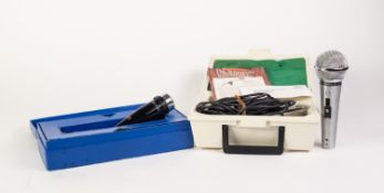 SHURE HI IMPEDANCE MICROPHONE, model PE588 circa 1970s complete with original storage box, lead