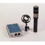 CIRCA 1986 AKG ACOUSTICS MICROPHONE, model C 422, WITH EXTRAS including microphone mount, miclead