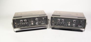 TWO VINTAGE, TANDBERG, REEL TO REEL TAPE RECORDERS model 11, made in Norway, these units are compact