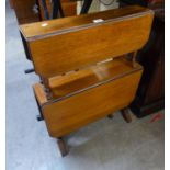 A TWO TIER DROP LEAF  SUTHERLAND TABLE