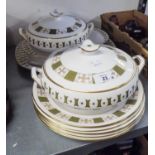 SPODE 'PERSIA' PATTERN DINNER WARES TO INCLUDE; TWO TUREENS AND COVERS, THREE MEAT PLATTERS AND FIVE