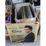 A QUANTITY OF VINYL LP's, CLASSICAL AND POPULAR MUSIC AND 1960's POPULAR MUSIC SINGLES