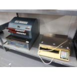GROSS VINTAGE (IMPERIAL) SHOP TILL, with bell and drawer release, together with a TEC SL21 SET OF