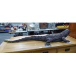 LARGE GARDEN ORNAMENTAL IGUANA (APPROX 140cm LONG) (TAIL IN 2 PARTS)