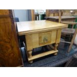 MODERN SOLID WOOD SQUARE OCCASIONAL/COFFEE TABLE HAVING SINGLE DRAWER