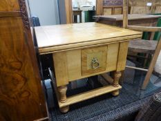 MODERN SOLID WOOD SQUARE OCCASIONAL/COFFEE TABLE HAVING SINGLE DRAWER