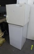 AN UNDER WORKTOP LARDER FRIDGE AND SMALL WORKTOP FRIDGE (2)