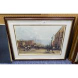 MODERN LIMITED EDITION REPRODUCTION PRINT 'LONDON ROAD, MANCHESTER' AFTER ARTHUR FITZWILLIAM TAIT (