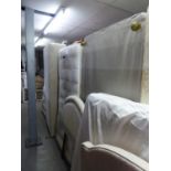 A PAIR OF SINGLE DIVAN BEDS WITH SPRUNG EDGE BASES AND INTERIOR SPRING MATTRESSES, 3? WIDE AND THE