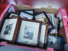 APPROX 32 SMALL FRAMED DECORATIVE PRINTS, SOME ITEMS RELATING TO WINNIE THE POOH, (CONTENTS OF