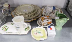 A ROYAL DOULTON 'SOMERSET' PATTERN PART DINNER SERVICE FOR FOUR PERSONS, 11 PIECES AND MISC