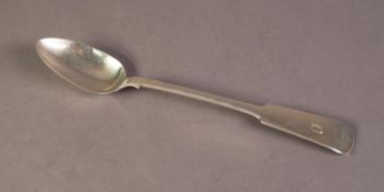 VICTORIAN SCOTTISH SILVER FIDDLE PATTERN GRAVY SPOON BY GEORGE ELDER, initialled, 12? (30.5cm) long,