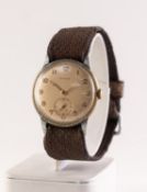 GENT'S CYMA, SWISS, VINTAGE WRISTWATCH with mechanical movement, circular silvered Arabic dial