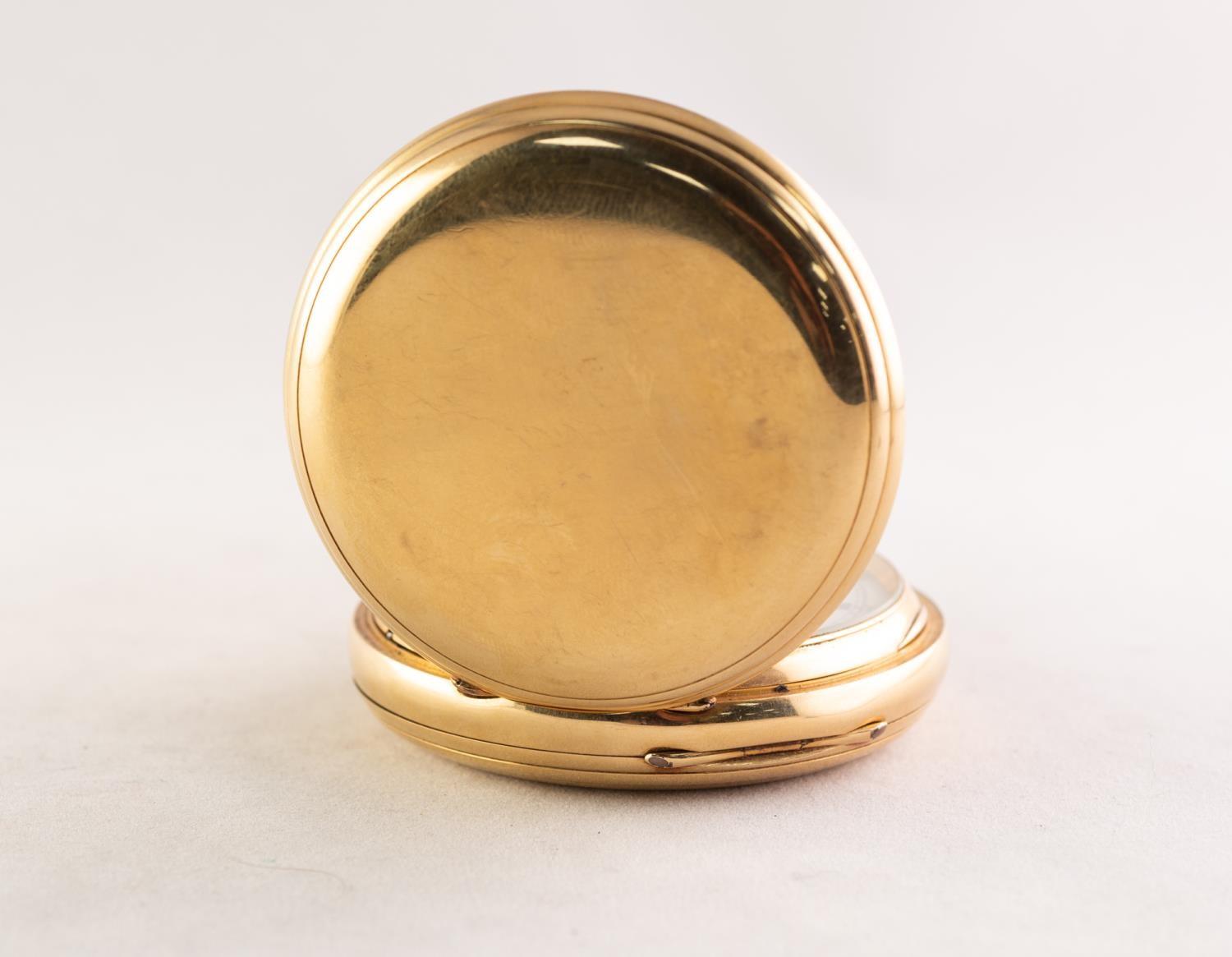 THOMAS RUSSELL & SON, LIVERPOOL (makers to Queen Victoria), 18ct GOLD CASED FULL HUNTER POCKET - Image 7 of 8