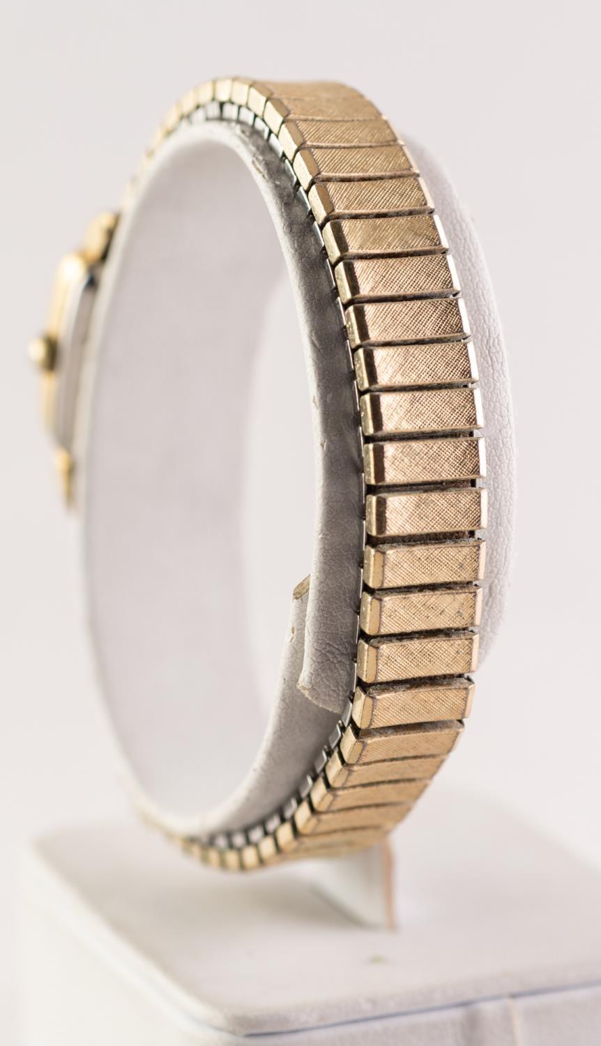 LADY'S AVIA, SWISS, GOLD PLATED BRACELET WATCH with 17 jewels incabloc movement, small square - Image 6 of 6