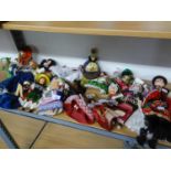 QUANTITY OF TRAVEL SOUVENIR DOLLS, MAINLY IN TRADITIONAL COSTUME (24)