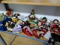 QUANTITY OF TRAVEL SOUVENIR DOLLS, MAINLY IN TRADITIONAL COSTUME (24)