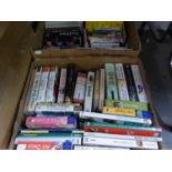 A SELECTION OF BOOKS, INCLUDING; TRAVEL, GARDENING, REFERENCE BOOKS, NOVELS ETC... (CONTENTS OF 4