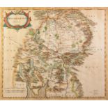 ROBERT MORDEN ANTIQUE HAND COLOURED MAP OF WESTMORLAND 14 ¼? x 16 ½? (36.3cm x 42cm) ATTRIBUTED TO