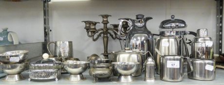 STAINLESS STEEL WARES AND ELECTROPLATE CANDELABRUM ETC??