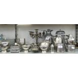 STAINLESS STEEL WARES AND ELECTROPLATE CANDELABRUM ETC??