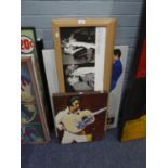 FIVE MODERN COLOUR PRINTS OF ELVIS PRESLEY, and ANOTHER OF MARILYN MONROE, advertising the film