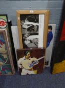 FIVE MODERN COLOUR PRINTS OF ELVIS PRESLEY, and ANOTHER OF MARILYN MONROE, advertising the film