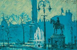 ?ROLF HARRIS (b.1930) ARTIST SIGNED LIMITED EDITION COLOUR PRINT ?Trafalgar Square?, (21/95) with
