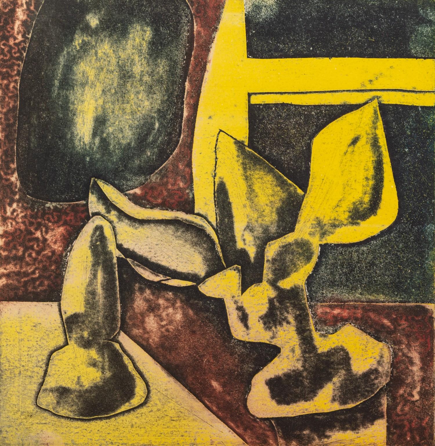 PETER OAKLEY (1935-2007) NINE ARTIST SIGNED LIMITED EDITION COLOURED ETCHINGS OR COLLAGRAPH PRINTS - Image 6 of 9