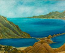 GOLDA ROSE (1921-2016) OIL ON CANVAS‘The Sheltered Cove’ Unsigned, titled verso 23 ½” x 29 ¼” (59.