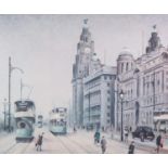 ARTHUR DELANEY PAIR OF ARTIST SIGNED LIMITED EDITION COLOUR PRINTS Bygone Liverpool street scenes