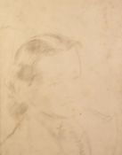 UNATTRIBUTED (TWENTIETH CENTURY) PENCIL DRAWING Bust portrait of a young lady Unsigned 12? x 9 ½? (