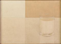 CHRISTINE DINNAGE (1888-1985) OIL ON BOARD ?Glass of Milk? Signed and dated 1978 8 ½? x 11 ½? (21.